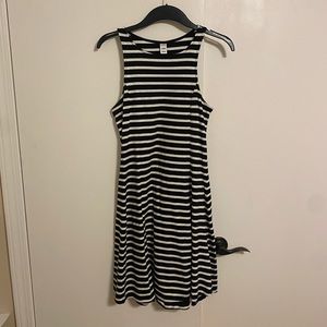 Old Navy Black and White Stripe Dress